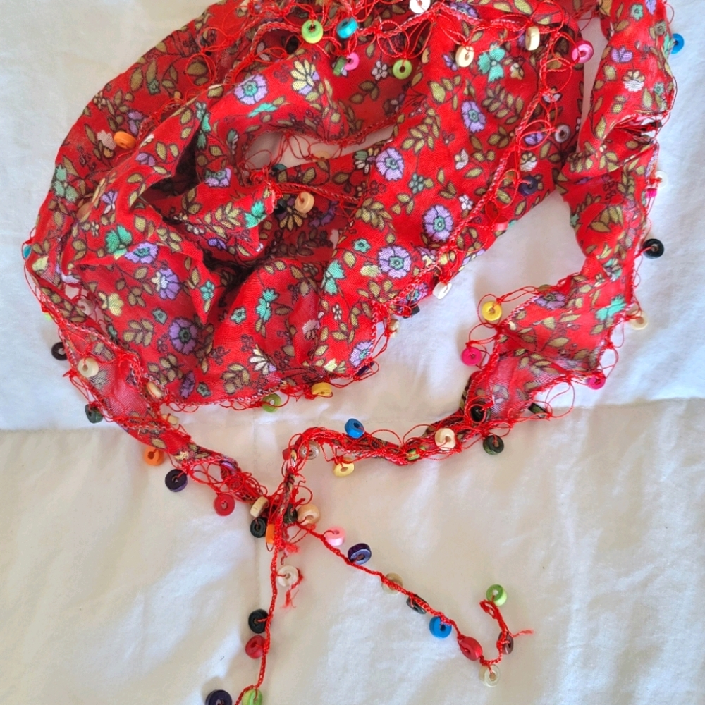 Unique Scarf with beads